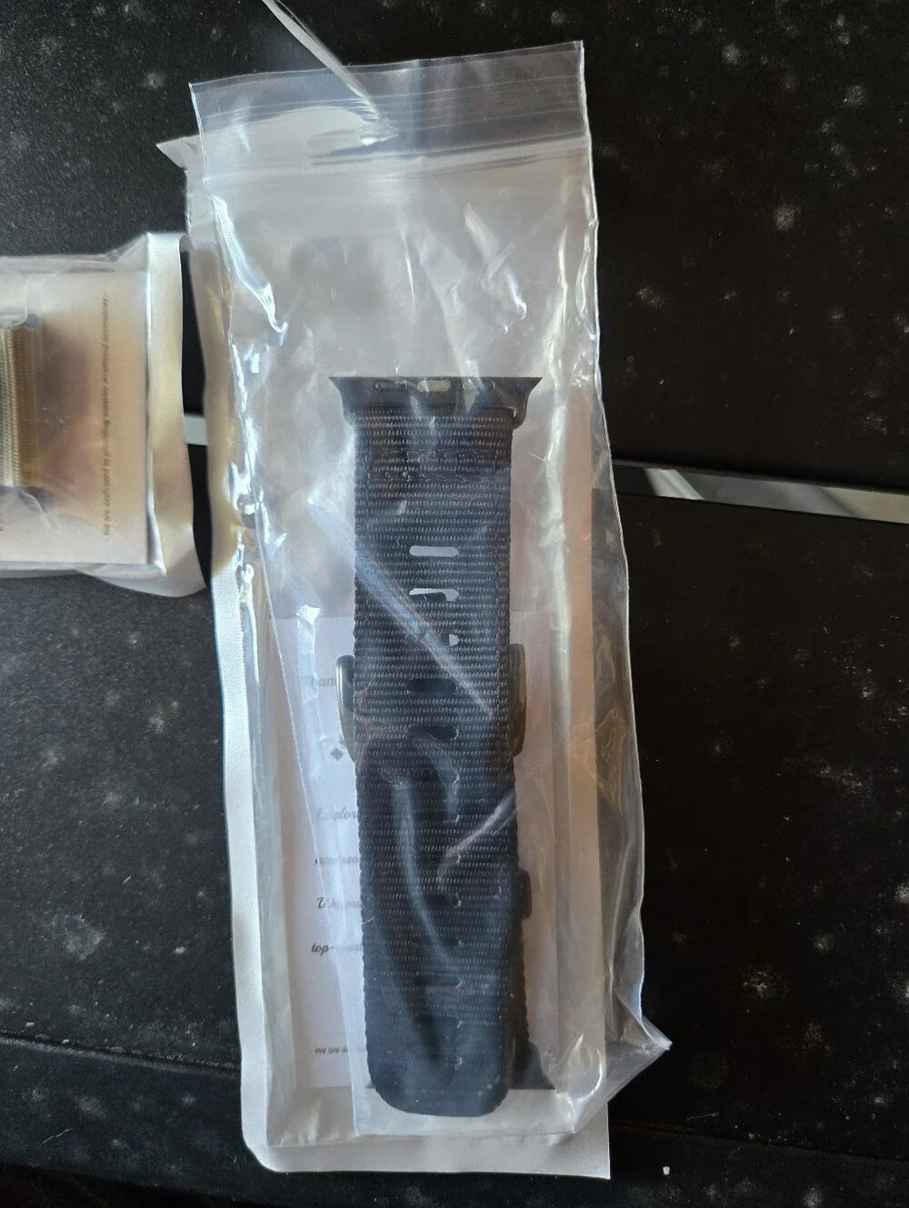 Nylon Loop Watch Band for Smartwatches - Black and Olive